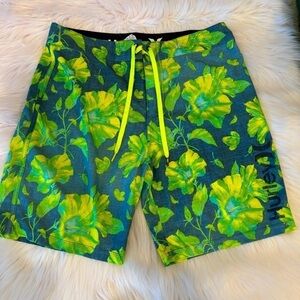 Hurley Phantom Hawaiian Surf Swim 8 inch Board Shorts size 32
